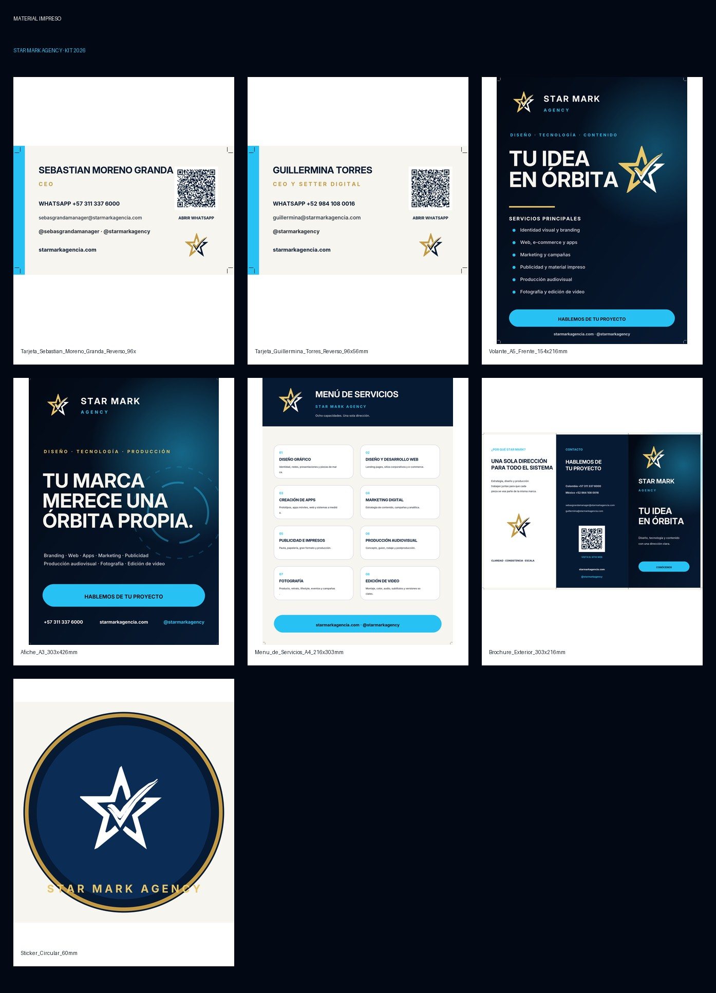 Star Mark Agency — Print materials