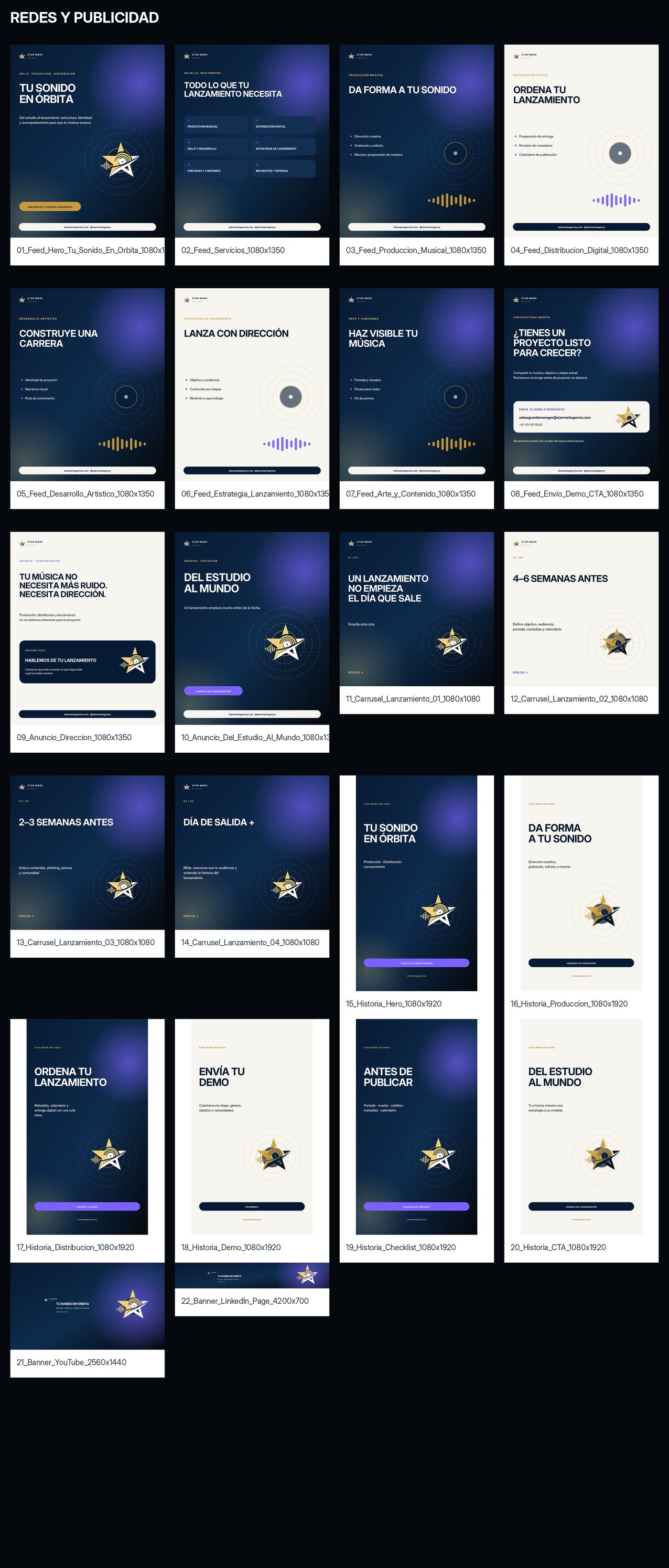 Star Mark Records — Social and advertising