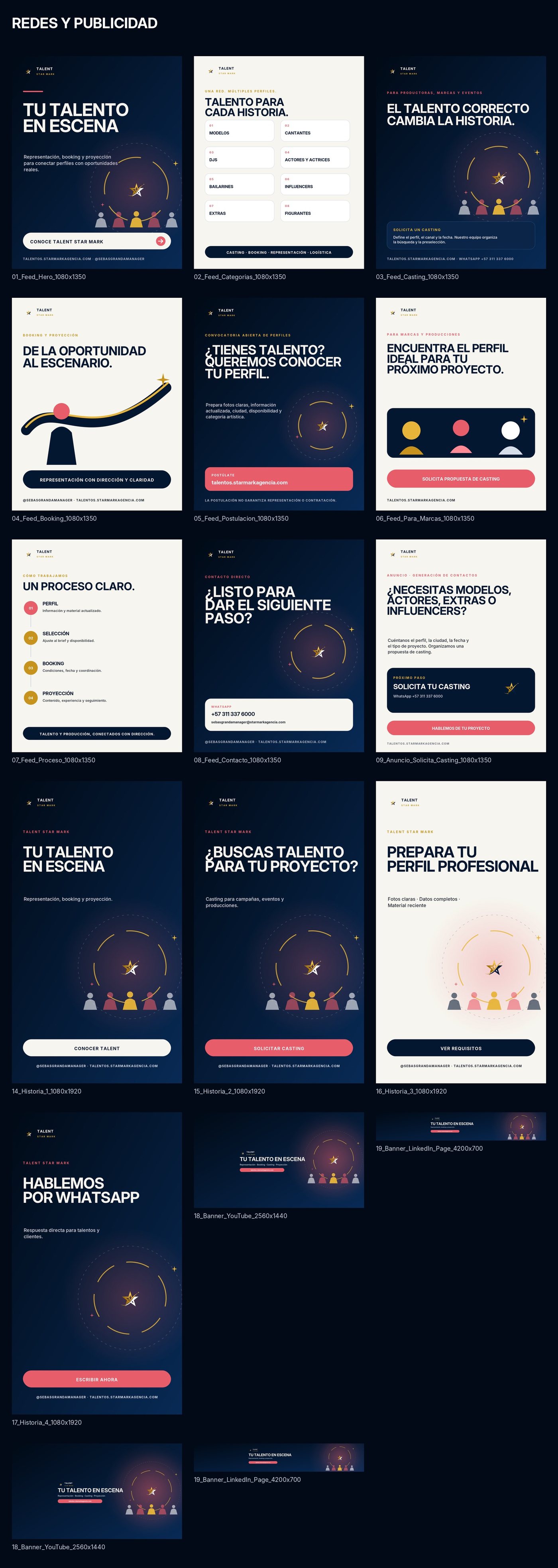 Talentos Star Mark — Social and advertising
